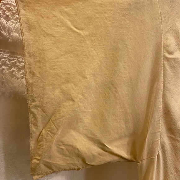 Anthropologie Burning Torch silk flutter sleeve top - Picture 8 of 10